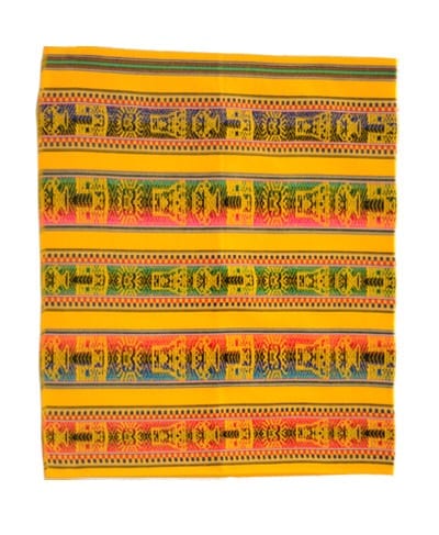peruvian tablecloth yellow