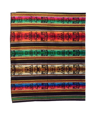 peruvian tablecloth black inca