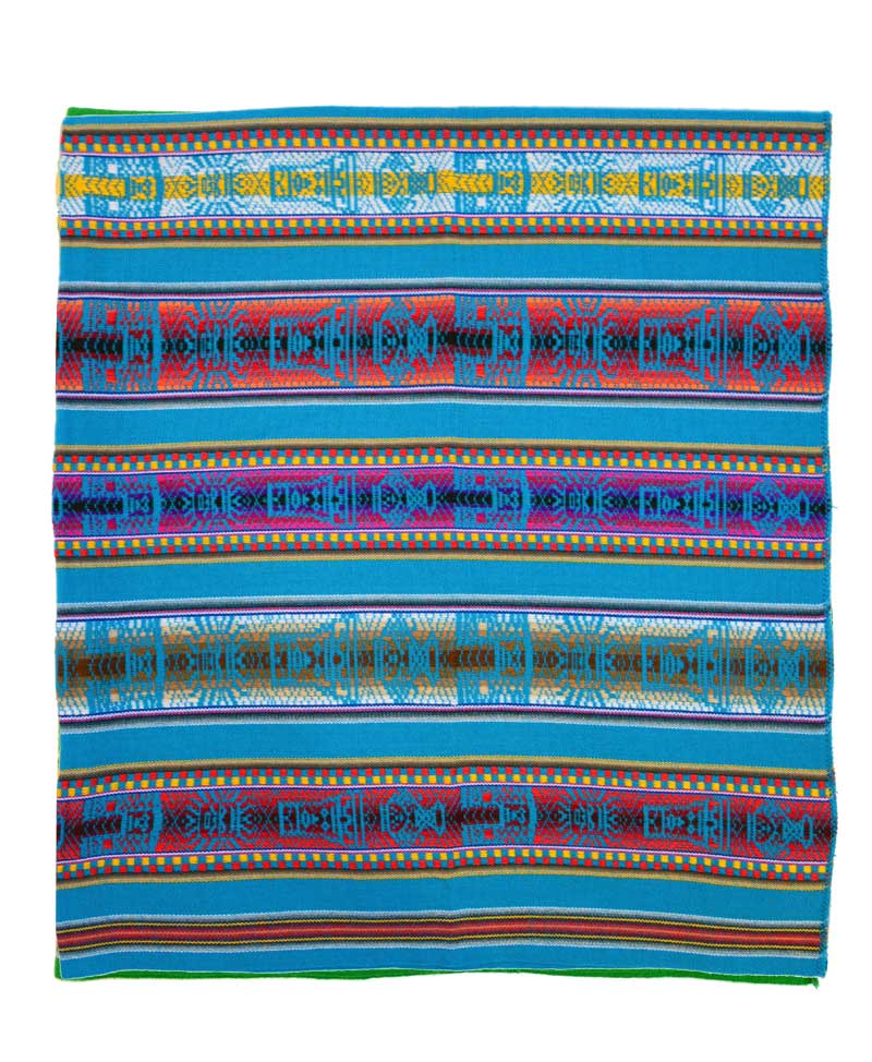 peruvian tablecloth turquoise