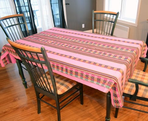 tablecloth peru pink large kitchen