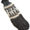 peruvian socks wool charcoal