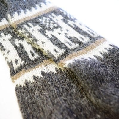 peruvian socks wool charcoal