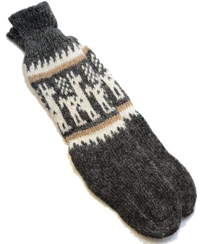 peruvian socks wool charcoal