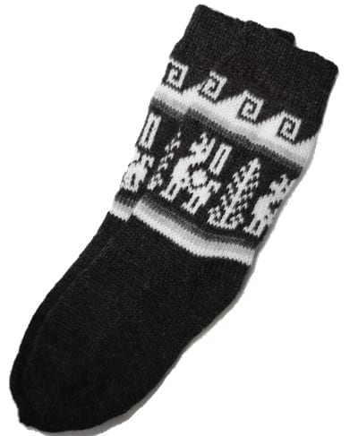 alpaca socks charcoal