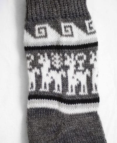 alpaca socks grey