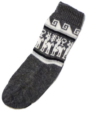 alpaca socks grey