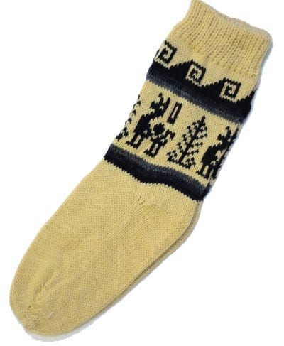 alpaca socks mustard color