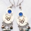 earrings made in peru - blue