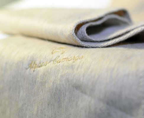 alpaca scarf camargo peru beige wool