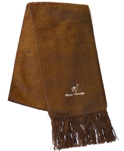 alpaca scarf camargo peru brown