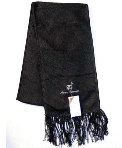 alpaca scarf camargo peru black