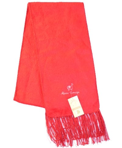 alpaca scarf camargo peru red