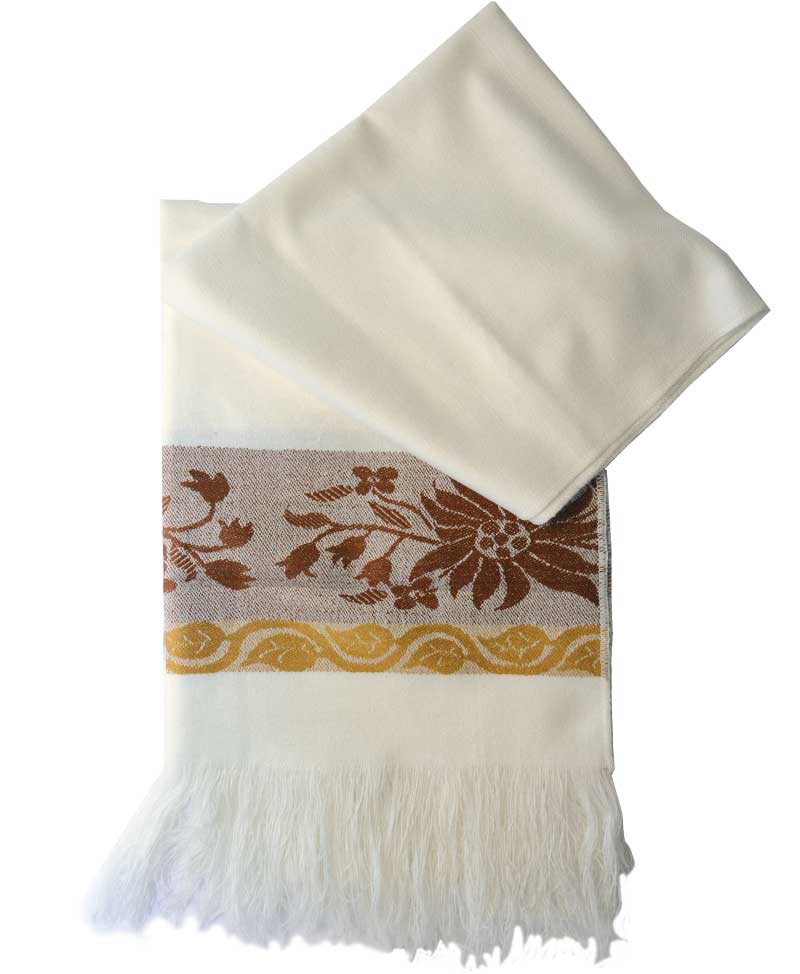 shawl ecuador white