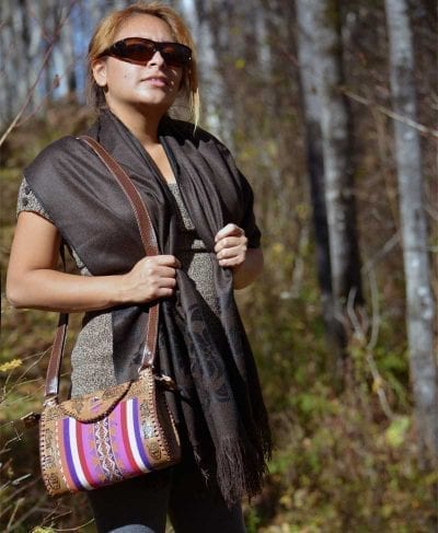 shawl ecuador brown