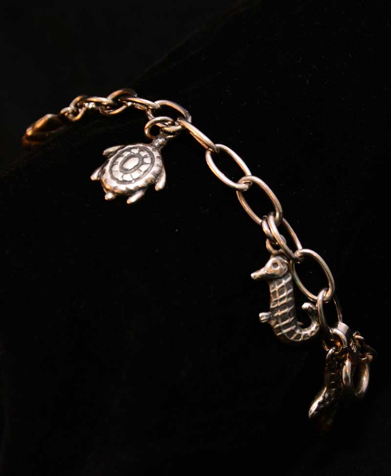 peruvian bracelet silver 950 sea shell