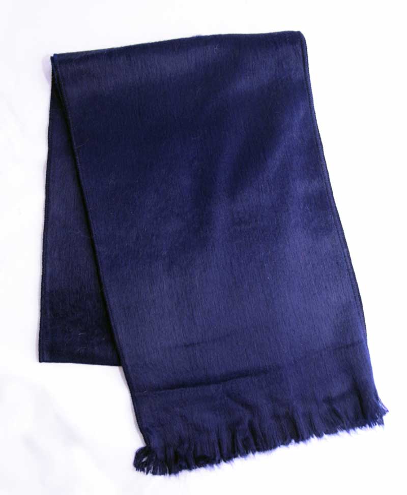 alpaca scarf ecuador dark blue