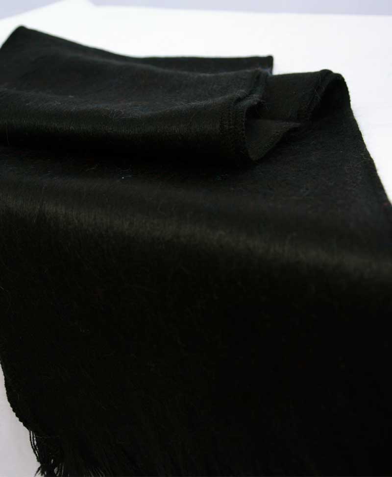 alpaca scarf ecuador black