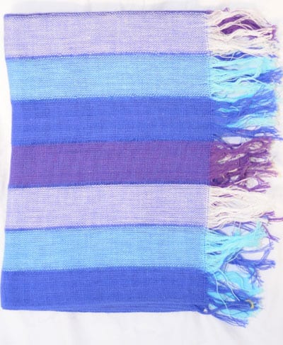 andean scarf blue