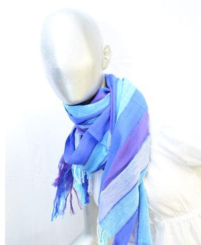 andean scarf blue