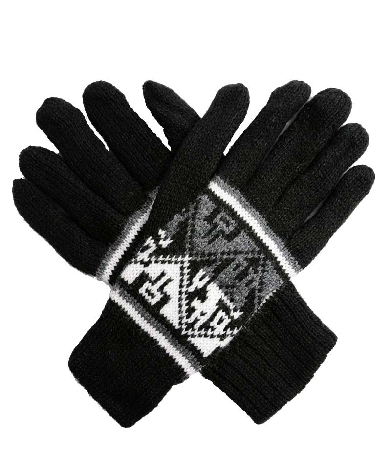 alpaca gloves dark peru