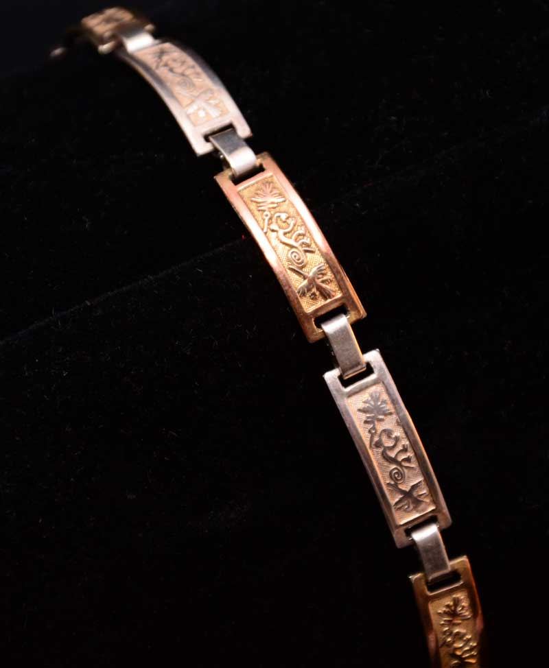 bracelet silver 950 gold nazca lines