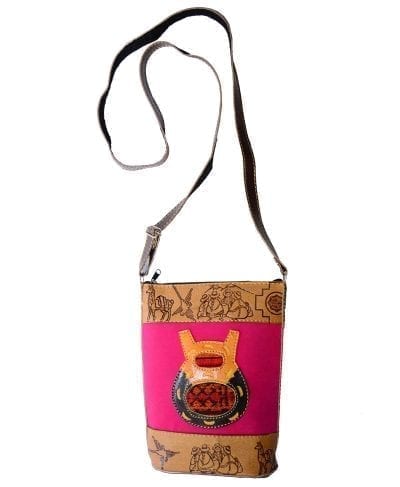 Peruvian handbag leather pink