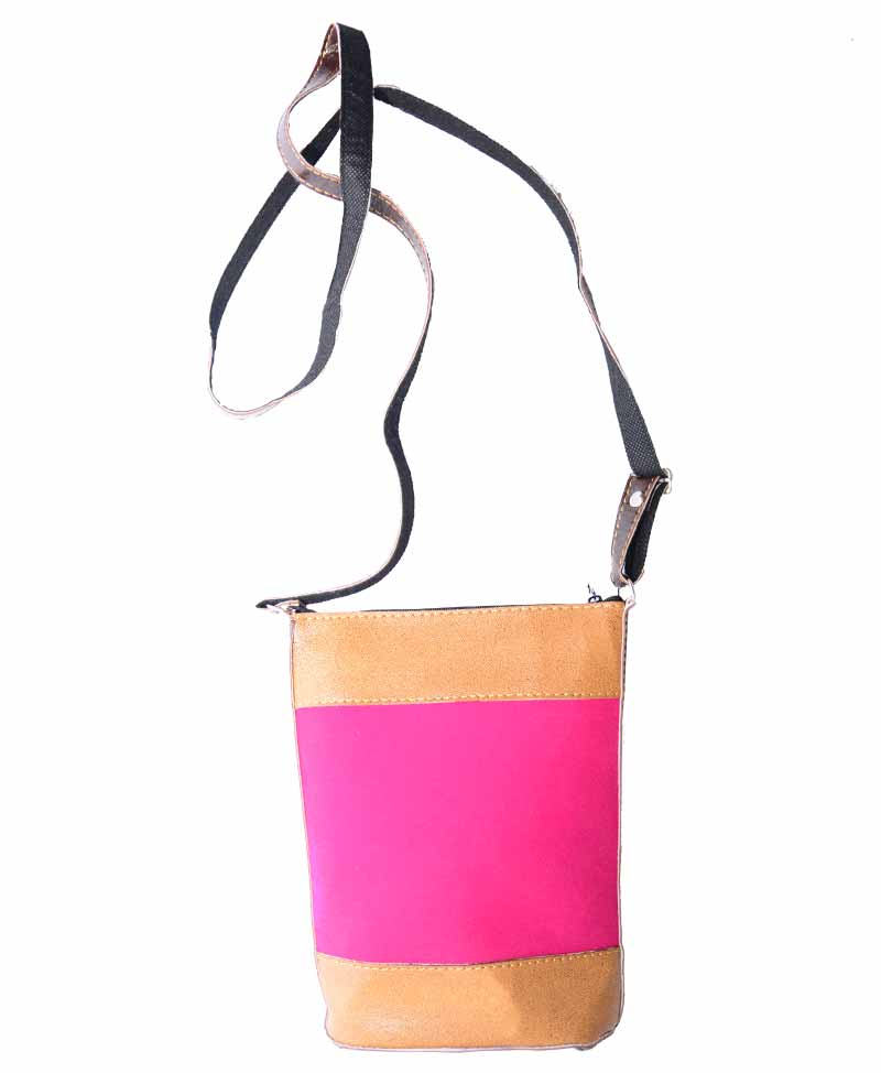 Peruvian handbag leather pink