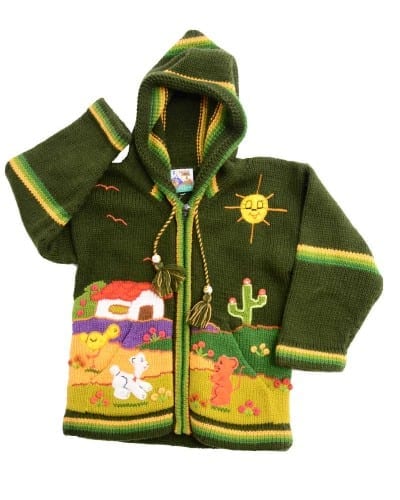 jacket for kids peru green