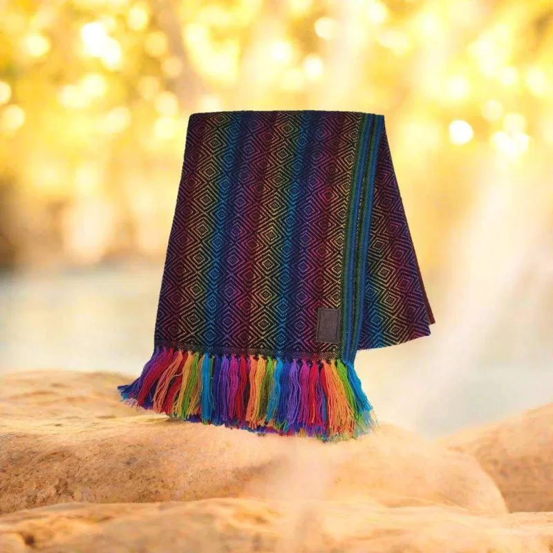 Couverture de laine d'alpaga - (divers couleurs)