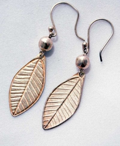 earrings leaves 950