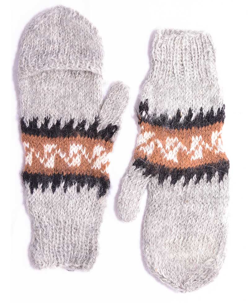 Vente un grand cadeau Tricoté à la main Fournitures créatives et outils gants d’hiver pour femmes produits d’alpagas de notre ferme Mitaines en alpaga brun gants de laine 100% alpaga 