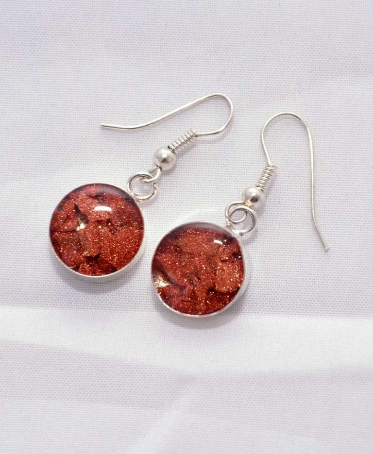Boucles D'oreilles Pendantes Artisanales - Poires En Cristal Lavande, Crochets Argent (zamac)