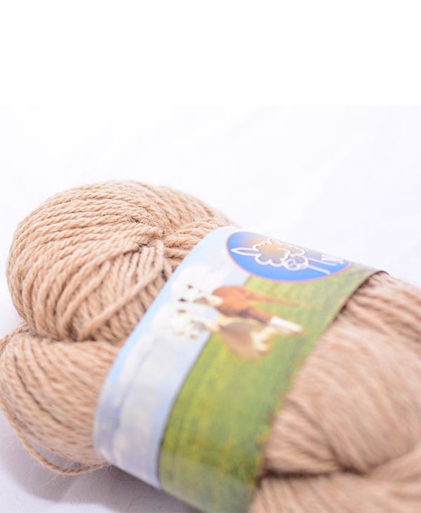 pure alpaca wool from quebec - beige