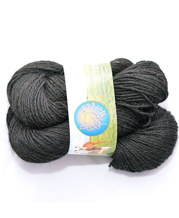 pure alpaca wool from quebec - black