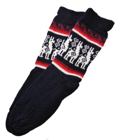 Bas d'alpaga bleu foncé