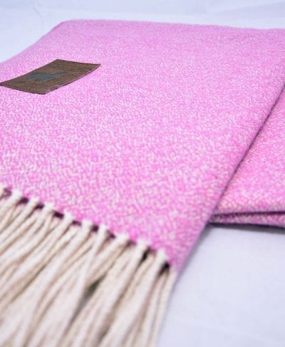 100% Alpaca blanket purple