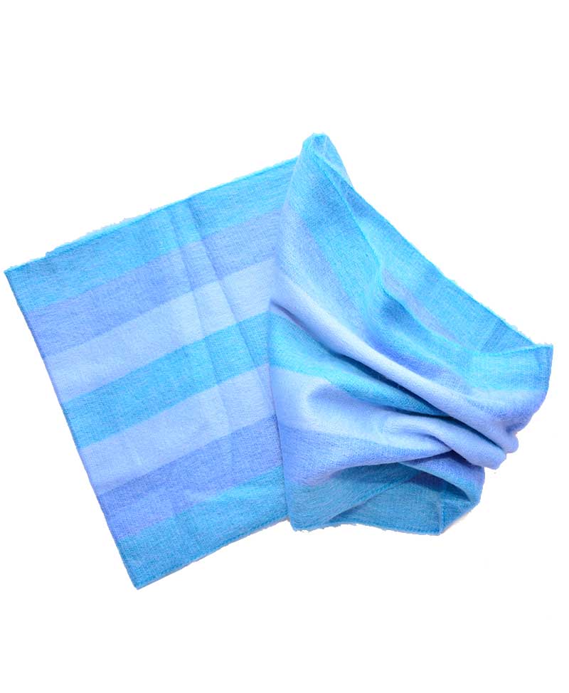 Infinity alpaca scarf blue