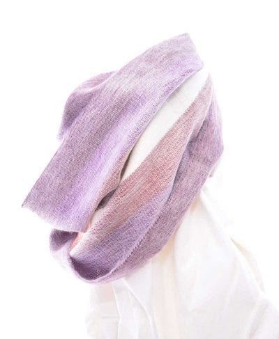 Infinity alpaca scarf violet