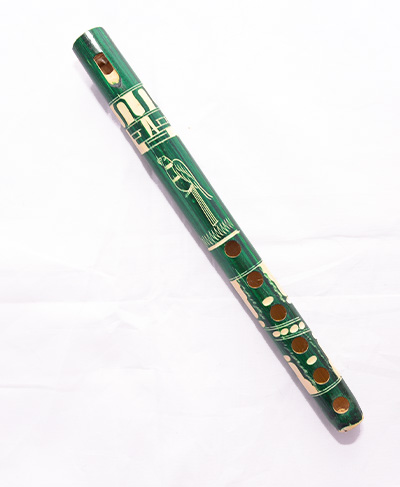 Flute péruvienne vert foncé