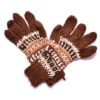 gants alpaga brun foncé