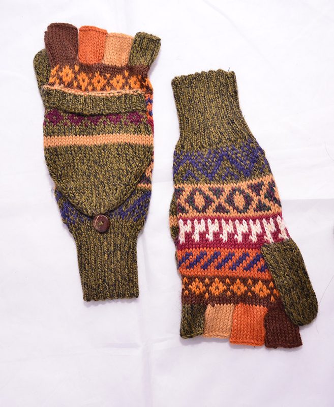 Gants En Alpaga 75% Laine Très Chauds Pour Hommes - Taille M/L Gris Clair - Neuf Avec étiquettes