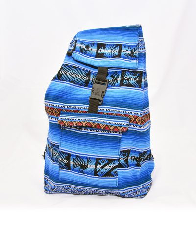 sac à dos péruvien bleu