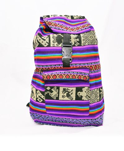 sac à dos péruvien violet