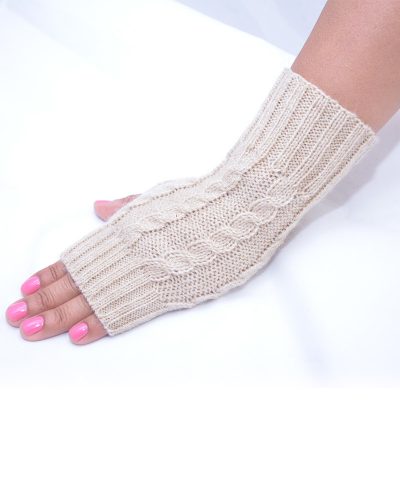 Alternative view of Fingerless alpaca gloves (Color choice)