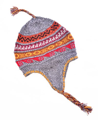 Alternative view of Alpaca hat with earflaps