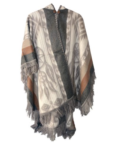 Alternative view of Cape poncho with Hood (Color Choice)